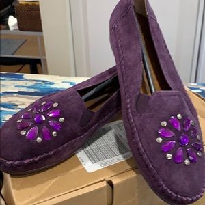 NIB Comfort View purple leather uppers size 7.5W